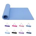 Good Nite Yogamatten Für Frauen Rutschfeste Strukturierte Oberflächen Gymnastikmatte Yoga Matte Dick 10mm Mit Tragegurt Tpe-Übungsmatte Für Yoga Pilates Gymnastik (183X61cm) (Blau)