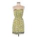 BCBGeneration Casual Dress - Mini Square Sleeveless: Yellow Dresses - Women's Size Medium