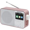 Kenwood CR-M30DAB-R Portable DAB+ Radio with Bluetooth, Built-in Battery & 6.1 cm Colour Display, Rose Gold/White