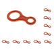 10 set 35KN Figure 8 Shape Descender Rock Climbing Rappel Belay Device orange