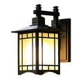 Antique Wall Lamp Outdoor Sconces Lamp Waterproof, E27 Bulb, Glass and Aluminum,Patio Hallway Vintage Wall Lighting, Outdoor Wall Lighting Garden Lamp Courtyard Lamp Entrance