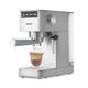 GEEPAS Espresso & Cappuccino Coffee Machine with Milk Frother, 15 Bar Pressure | 1.4L Water Tank Capacity, Thermo Block Heating & Pre-Brew| Detachable Drip Tray | 1450W, Silver