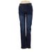 DKNY Jeans - High Rise Straight Leg Boyfriend: Blue Bottoms - Women's Size 18 - Dark Wash