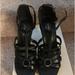 Coach Shoes | New In Box!! Gladiator Leather Coach Platform Heels!! | Color: Black | Size: 6