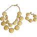 Kate Spade Jewelry | Kate Spade Ny Cream Color Layered Statement Necklace And Bracelet Set | Color: Cream/Gold | Size: Os