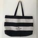 Kate Spade Bags | Kate Spade Black And White Large Stripe Canvas Maxi Tote Bag | Color: Black/White | Size: Os