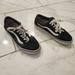 Vans Shoes | Black And White Suede Old Skool Vans | Color: Black/White | Size: 7