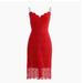 J. Crew Dresses | Nwt Jcrew Spaghetti Strap Lace Dress | Color: Red | Size: 12