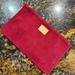 Louis Vuitton Bags | Louis Vuitton Burgundy Alcantara Suede Accessories Pouch Pochette Wristlet | Color: Red | Size: 9.5 L X 5.5 H