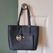 Michael Kors Bags | Black Michael Kors Saffiano Leather Tote | Color: Black/Gold | Size: Os