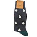 J. Crew Underwear & Socks | J.Crew Nwt Men's Grey Snowman Winter Lightweight Crew Socks One Size | Color: Gray/Red | Size: Os