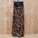 Anthropologie Dresses | Anthropologie Mare Mare Faux Leather Floral Print Maxi Dress Size S | Color: Black/Orange | Size: S