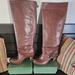 Nine West Shoes | Ladies Knee Length Boot. Leather Upper..Solid Wooden Heel | Color: Brown | Size: 10