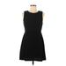 Elodie Casual Dress - A-Line Crew Neck Sleeveless: Black Print Dresses - Women's Size Medium