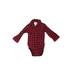 Just One You Made by Carter's Long Sleeve Onesie: Red Checkered/Gingham Bottoms - Size 9 Month