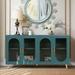 All-in furniture Accent Cabinet Wood/Metal in Blue | 32.3 H x 60 W x 15.7 D in | Wayfair I-W1445103595