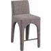 Meridian Furniture USA Gramercy Stool Upholstered/Metal in Brown | 37 H x 18 W x 22 D in | Wayfair 754Beige-C