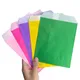 Sacs en papier kraft coloré solide sacs de faveur emballage cadeau inquiet sac de produits de