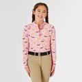Piper SmartCore Long Sleeve Kids Sun Shirt by SmartPak - M - Horse Gingham - Smartpak
