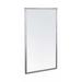 Gamco A-18X36 Welded Frame Mirror - 18" x 36", Satin Stainless, Silver