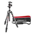 Manfrotto MKBFRTC4GT-BHUS Befree Advanced Travel Tripod, Twist Lock with Ball Head for Canon, Nikon, Sony, DSLR, CSC, Mirrorless, Up to 10 kg, Lightweight with Tripod Bag, Carbon, Black, Black/Silver