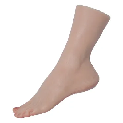Modello di piede in Silicone femminile Nail Practice piede manichino piedi Fetish per Footjob fotografia scarpe espositore per gioielli 21.5CM TG3400
