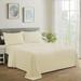 Marina Decoration 600 Thread Count Soft Deep Pocket Hotel Standard Solid All Season Cotton Blend Percale Sheet Set