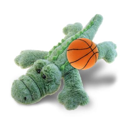 DolliBu Huggable Alligator Large Stuffed Animal with Basketball Plush - 16.5 inches