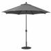 9 Foot Deluxe Auto-Tilt Umbrella-Sunbrella Solid Colors Fabric Type-Coal Fabric Color-Black Pole Finish Bailey Street Home 317-Bel-2242514