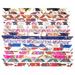 HOMEMAXS 16pcs Tied Bag Handle Silk Scarfs Ribbon Hair Scarf Accessories (Assorted Color)