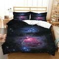 Home Bed Set Starry Sky Printed Comforter Cover Sets Unique Design Home Textiles California King(98 x104 )