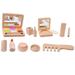 FRCOLOR 1 set of Pretend Makeup Kit Girl Makeup Makeup Kit Toddlers Pretend Wood Beauty Salon Toys Set