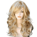 Pop Womens Long Curly Hair Wigs Oblique Bangs Party Daily Full Wig Cosplay USA