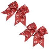 2 Pcs Bow Tie Bows for Hair Girls Bow Ponytail Holders Hair Accessories Girl Girl Hair Tie Bow Knot Hair Ropes Child