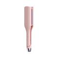 Beauty Clearance Under $15 French Wave Curling Iron Rommantic French Eggs Roll Curling Iron French Eggs Roll Curling Iron V-Shape Ceramic Bigwaves Hair Crimper Pink