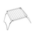 RKZDSR Outdoor Stainless Steel Stove Bracket Foldable Portable Grill Gridding Bracket Baking Pan Bracket Grilling Net Small Model