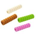 NUOLUX 4pcs Spiral Door Handle Cover Child-safe Knob Cover Protective Door Lock Cover Baby Children Kids Safety Supplies(Green Pink Brown Beige)