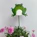 NUOLUX 2pcs Garden Frogs Stake Decors Frogs Garden Decors Frogs Garden Stakes Ornaments