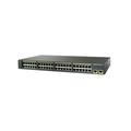 Used Cisco WS-C2960+48PST-L Catalyst 2960 48-Ports 10/100/1000Base-T RJ-45 PoE Manageable Layer2 Fast Ethernet Switch with 2x Gigabit Ethernet Uplink Ports and 2x Shared SFP Slots 1 Year Warranty