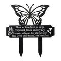 Stiwee Garden Plug-in Garden Decoration Memorial Acrylic Grave Markers Cemetery Garden Stake Memorial Plaque Garden Grave Decoration For Cemetery Outdoors Yard Garden