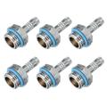 Uxcell Hose Barb Fittings G1/4 x 6mm Thread Male Brass Pipe Fitting Adapter for Water Cooling System Pack of 6