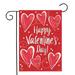 KANY Garden Flag Valentine s Day Love Pattern Printing Holiday Valentine s Day Garden Flags Red Truck Love Balloons Double Sided Garden Flags for Outdoor Garden Festival Yard (C 11.81 x 17.72 )