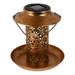 Solar Light Bird Feeder Outdoor Hanging Bird Food Feeder Garden Yard Decoration