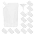 Clear Plastic Containers Sealable Bags for Packaging Spout Drink Liquid Packing Brackets Drinking Juice Travel