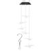 Mdesiwst Dragonfly Shape Wind Chime Light Color Changing Plastic Ornament Pendant Wind Bell Lamp Housewarming Gift