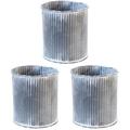 Set of 3 Tin Flower Bucket Retro Planter Garden Planter Stackable Flower Pots Metal Planter Metal Flowerpot