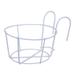 JikoIiving Hanging Planter Rail Planter Baskets Wire Flower Pot Holder Plants Hangers for Orchid Deck Patio Ledge Balcony