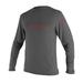 Unisex-Youth Skins 50+ Long Sleeve Sun Shirt Graphite 6