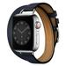 ALMNVO Double Tour Leather Band Compatible with Apple Watch Bands 41mm 40mm 38mm Ultra 49mm 45mm 44mm 42mm for Women Men Genuine Leather Strap Replacement iWatch Bands Series 9 8 7 SE 6 5 4 3 Strap