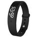 HOMEMAXS Smart Wristband 24 Hoursbody Temperature Monitor Temperature Measurement Wristband Fitness Bracelet with Vibration Alarm (Black)